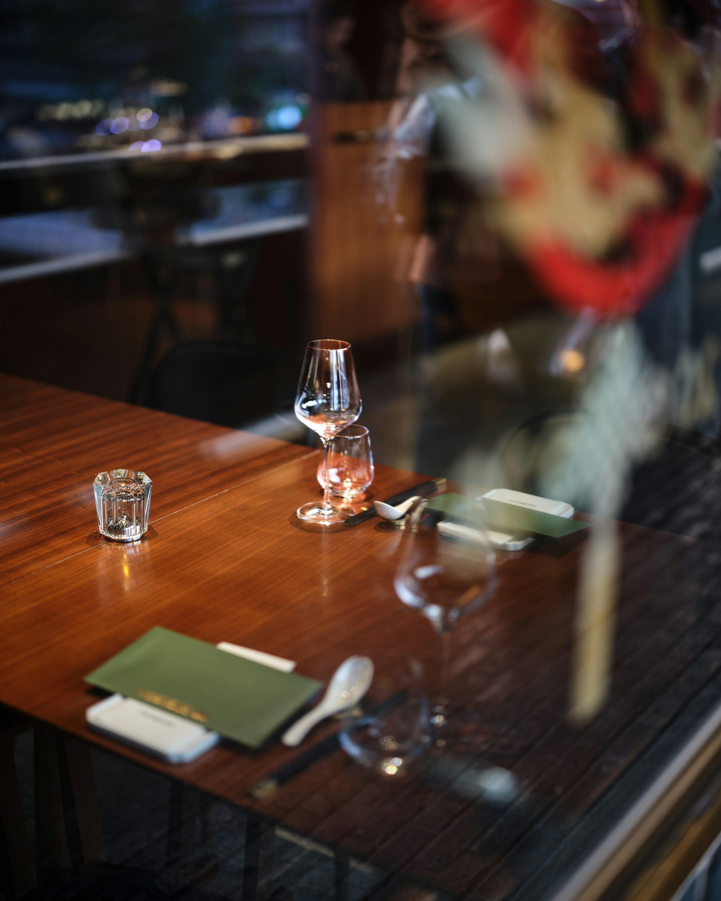 An elegantly set dining table